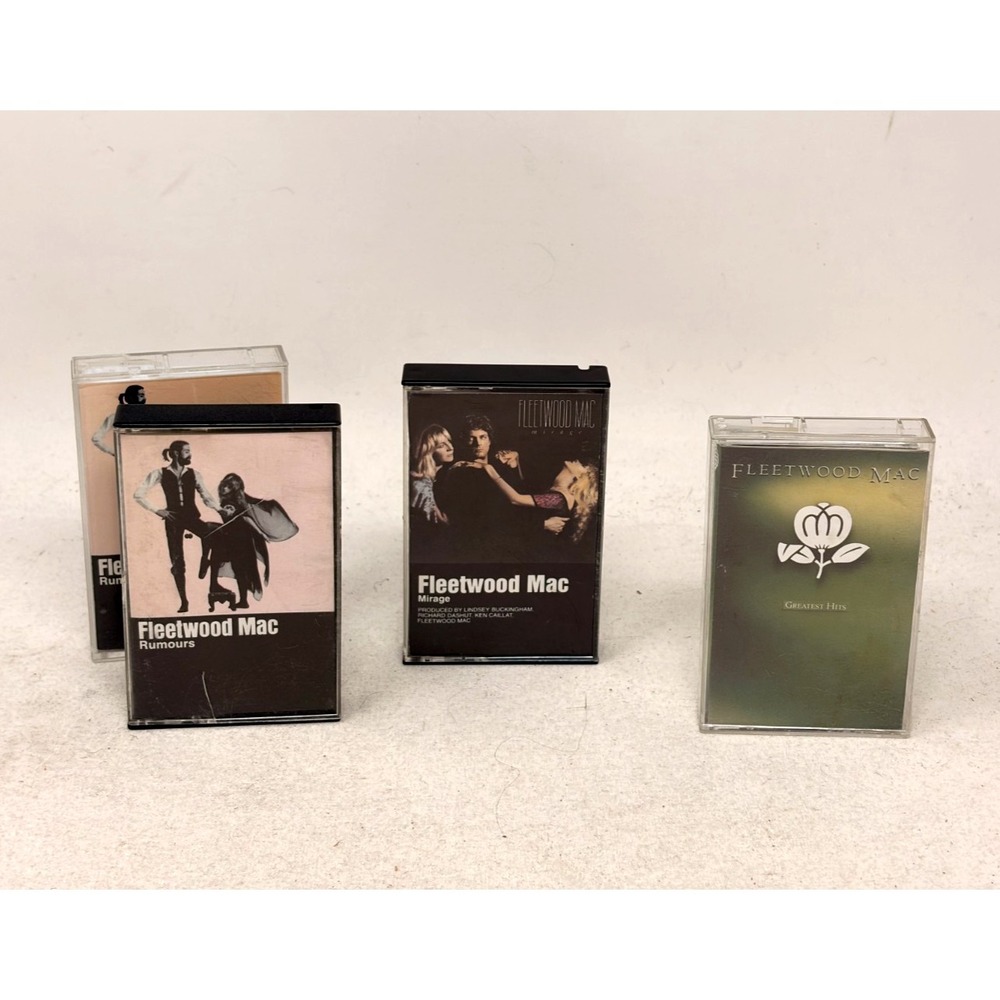 Fleetwood Mac Cassette Tape Lot of 4 Rumours Mirage Greatest Hits Warner Bros